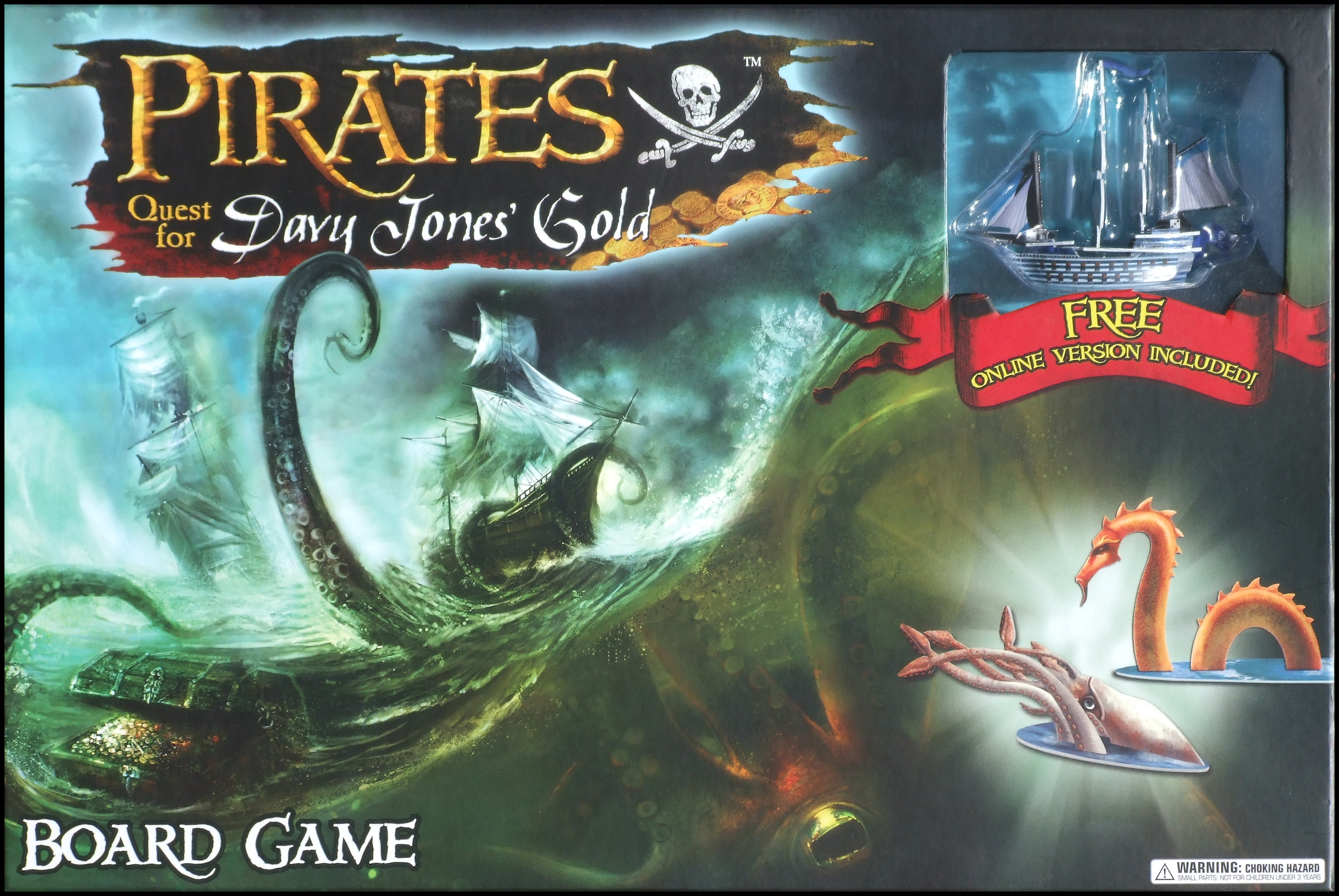 Pirates Quest For Davy Jones' Gold Board Game - Box Front