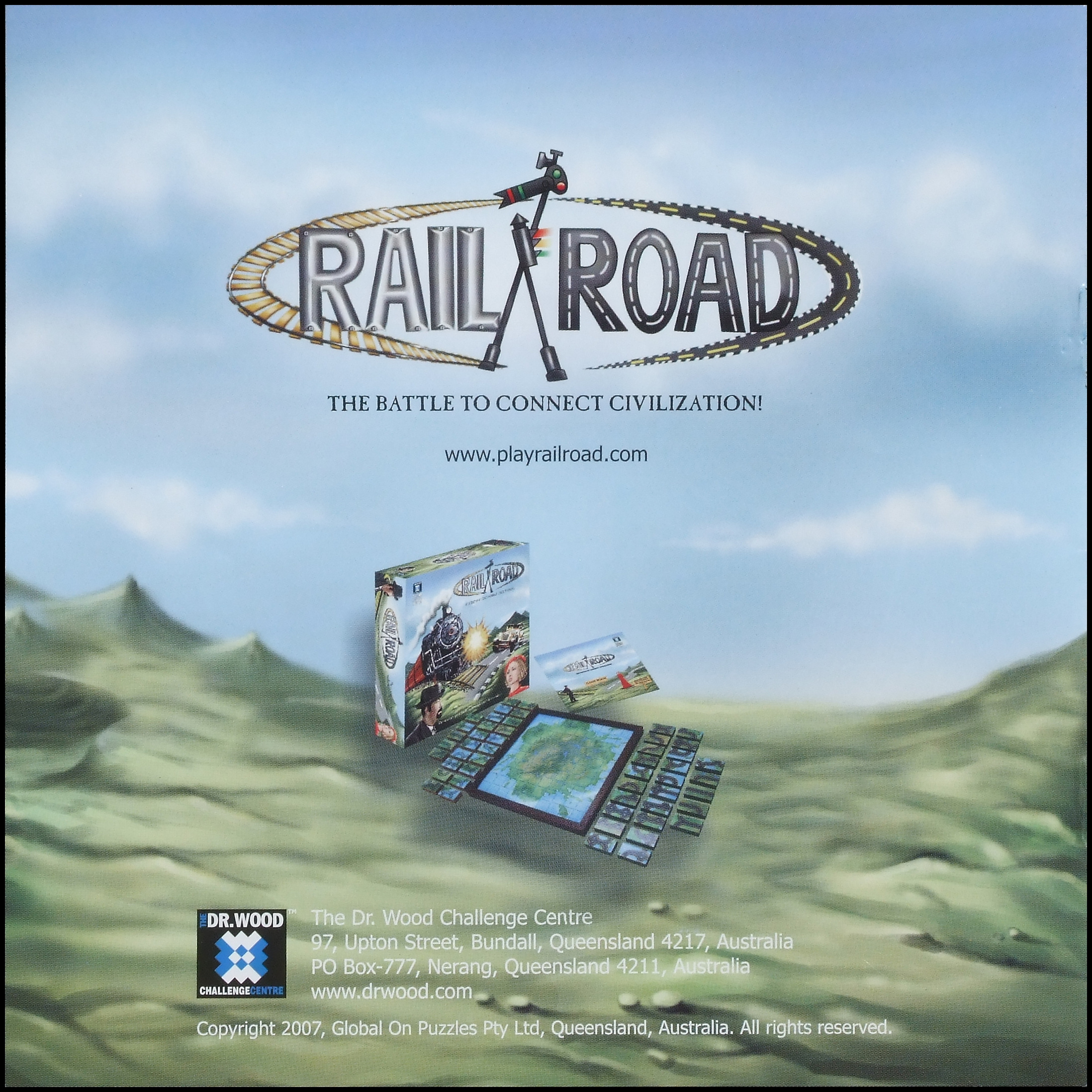 Rail Road - Game Book Cover, Back