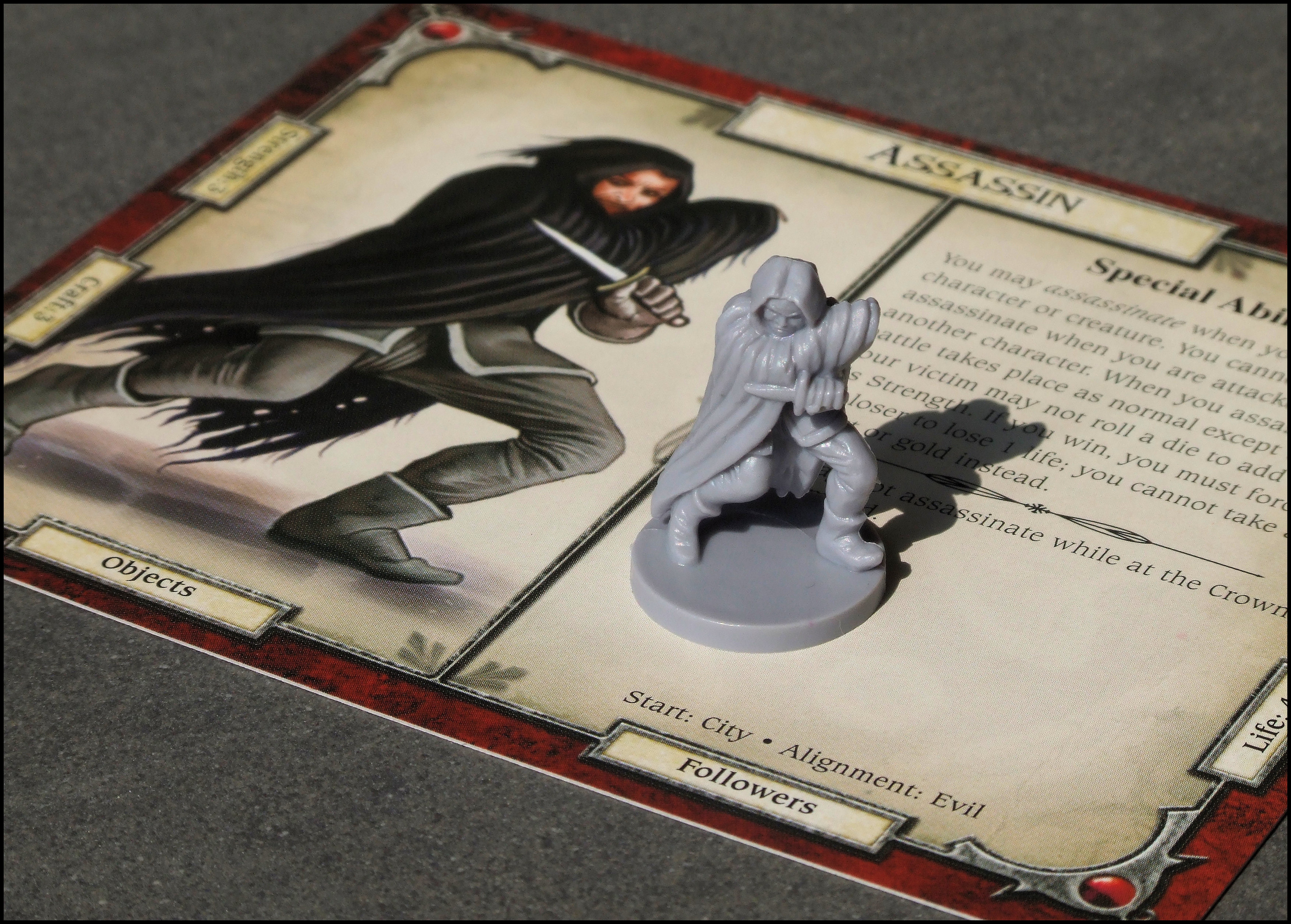 Talisman 4 Upgrade - Assassin Card And Figure