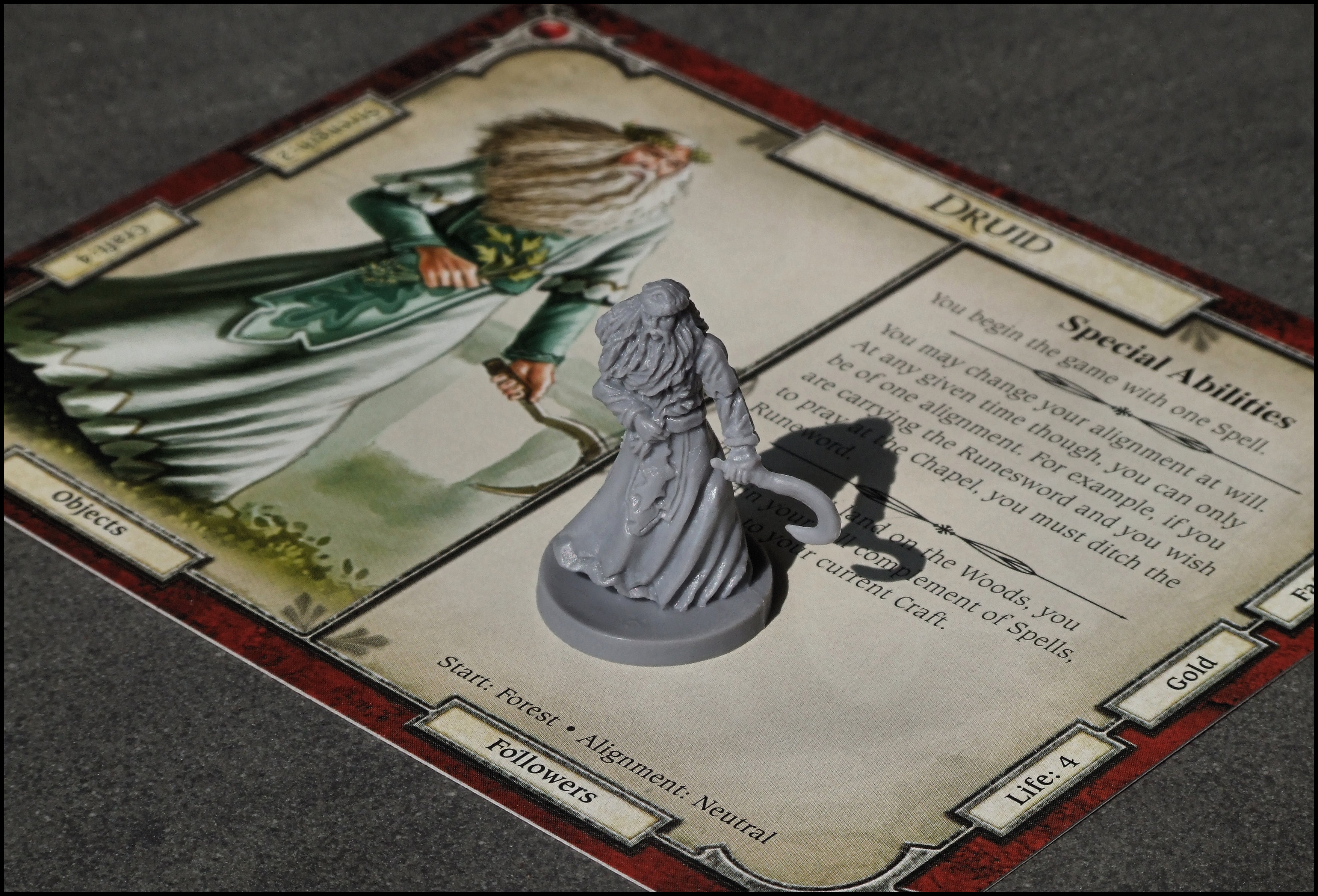Talisman 4 Upgrade - Druid Card And Figure