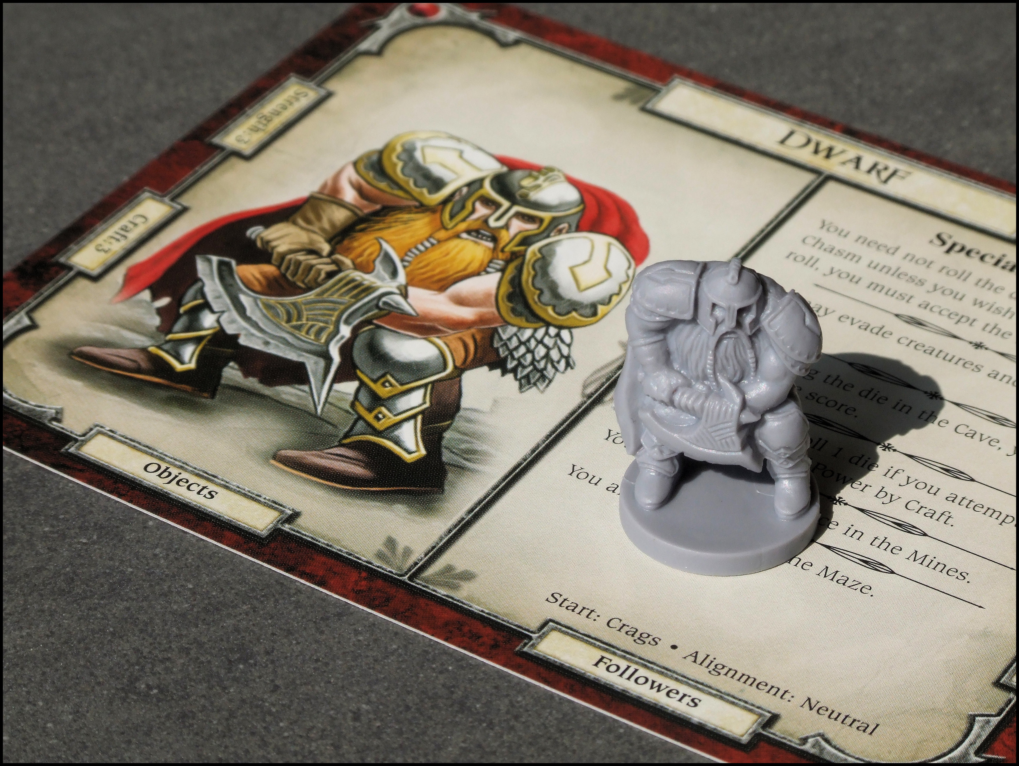 Talisman 4 Upgrade - Dwarf Card And Figure