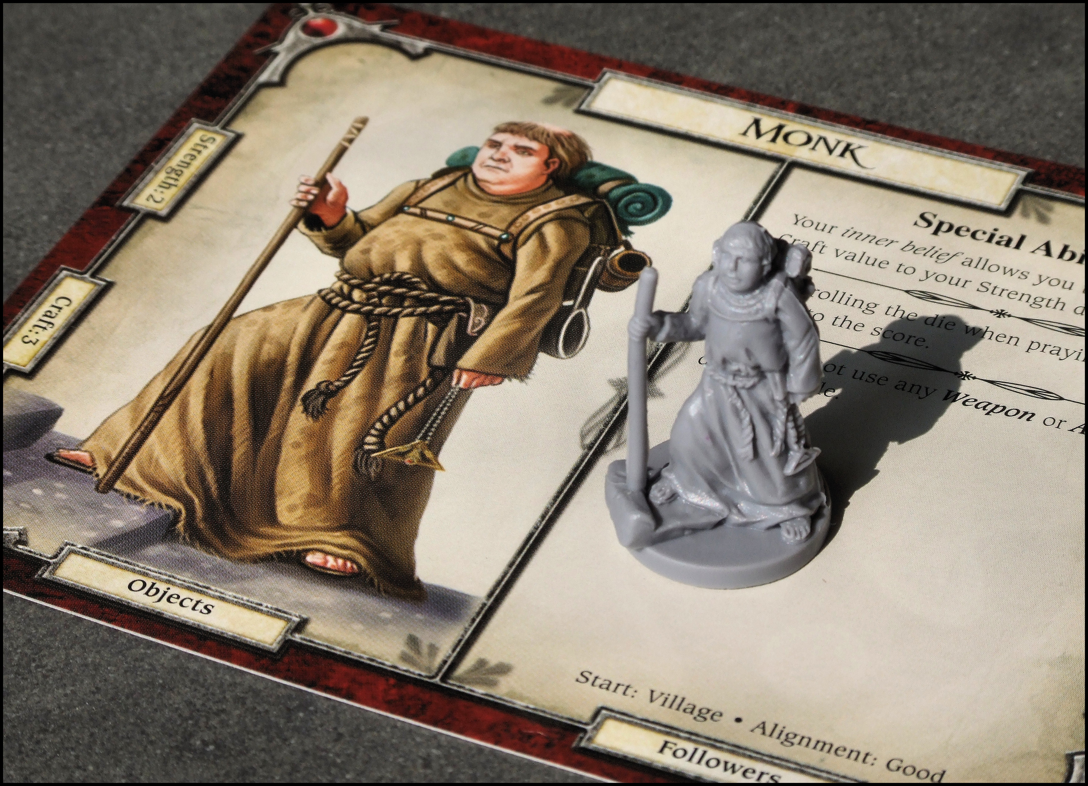 Talisman 4 Upgrade - Monk Card And Figure