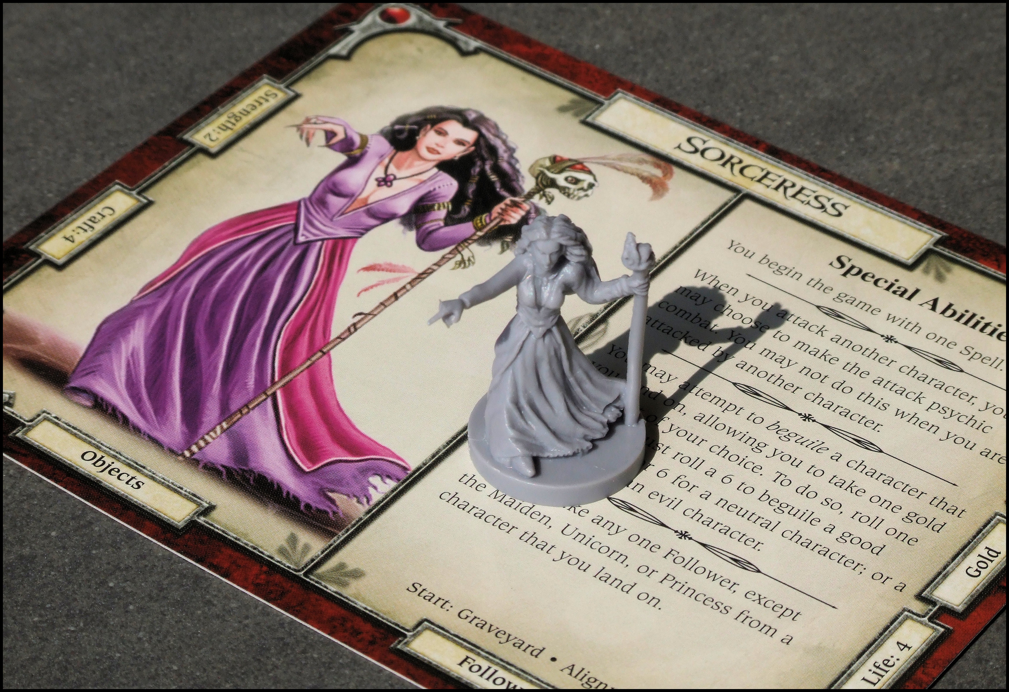 Talisman 4 Upgrade - Sorceress Card And Figure