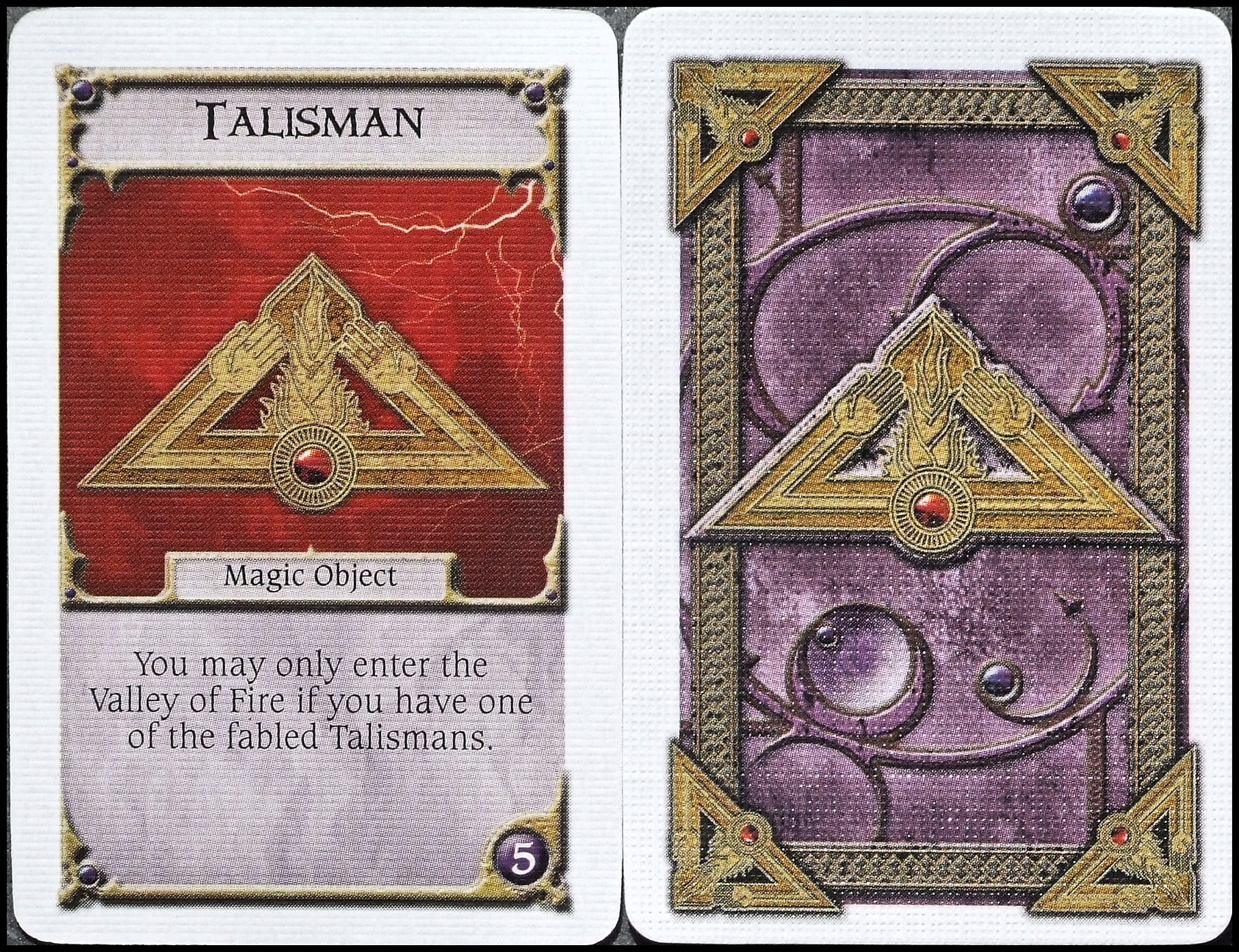 Talisman 4 Upgrade - Talisman Cards, Front And Back