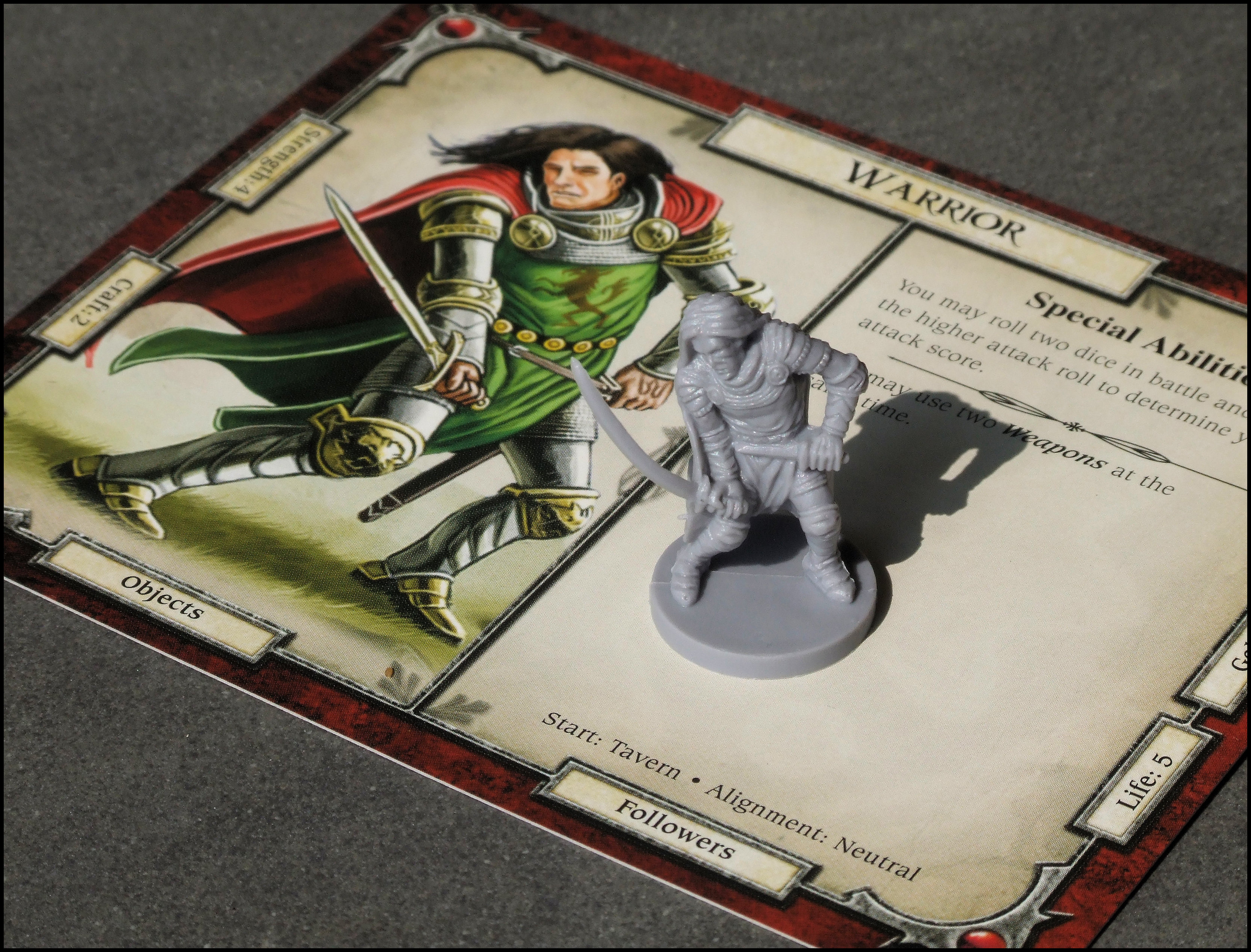 Talisman 4 Upgrade - Warrior Card And Figure