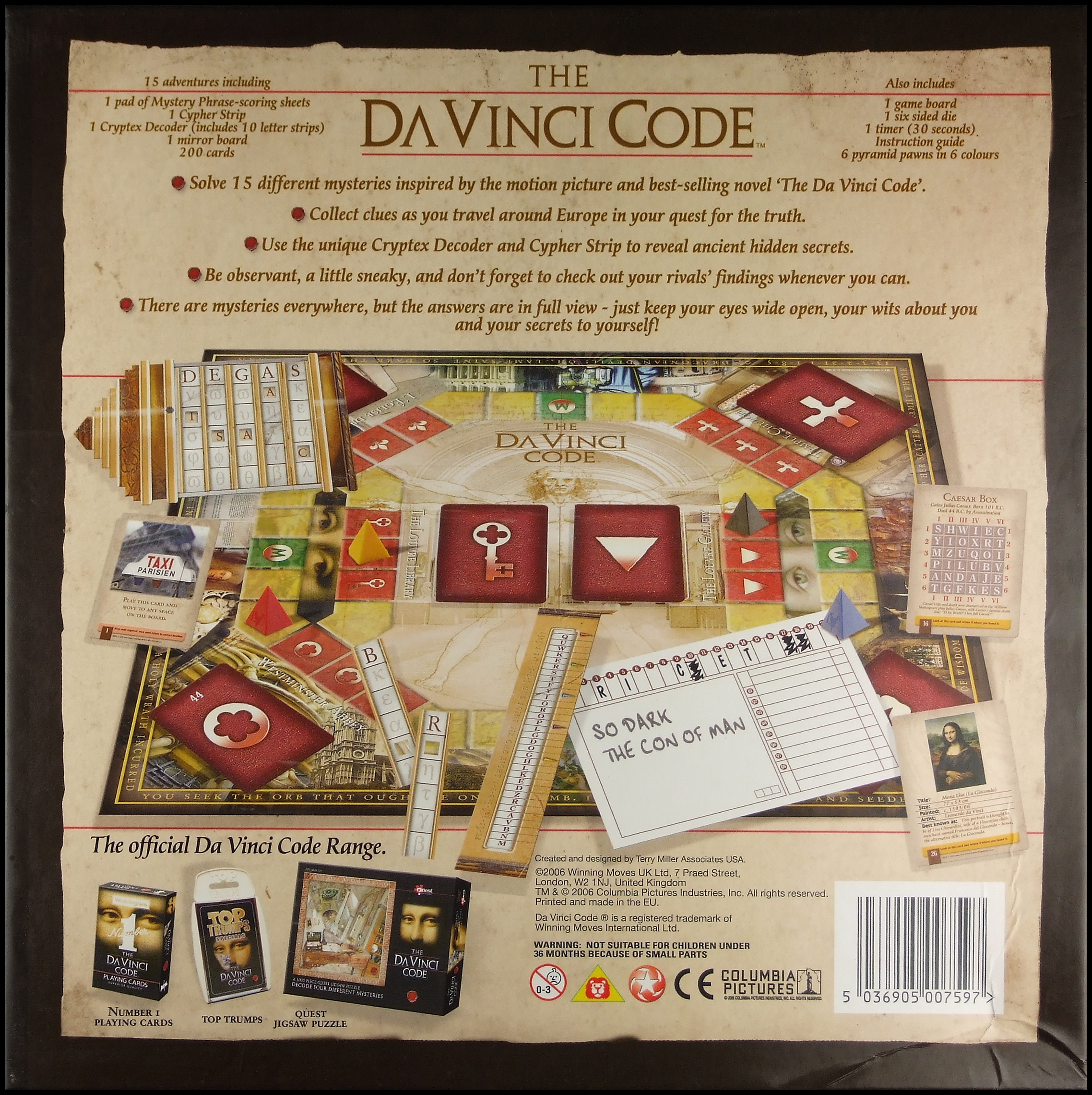 The Da Vinci Code - Box Back