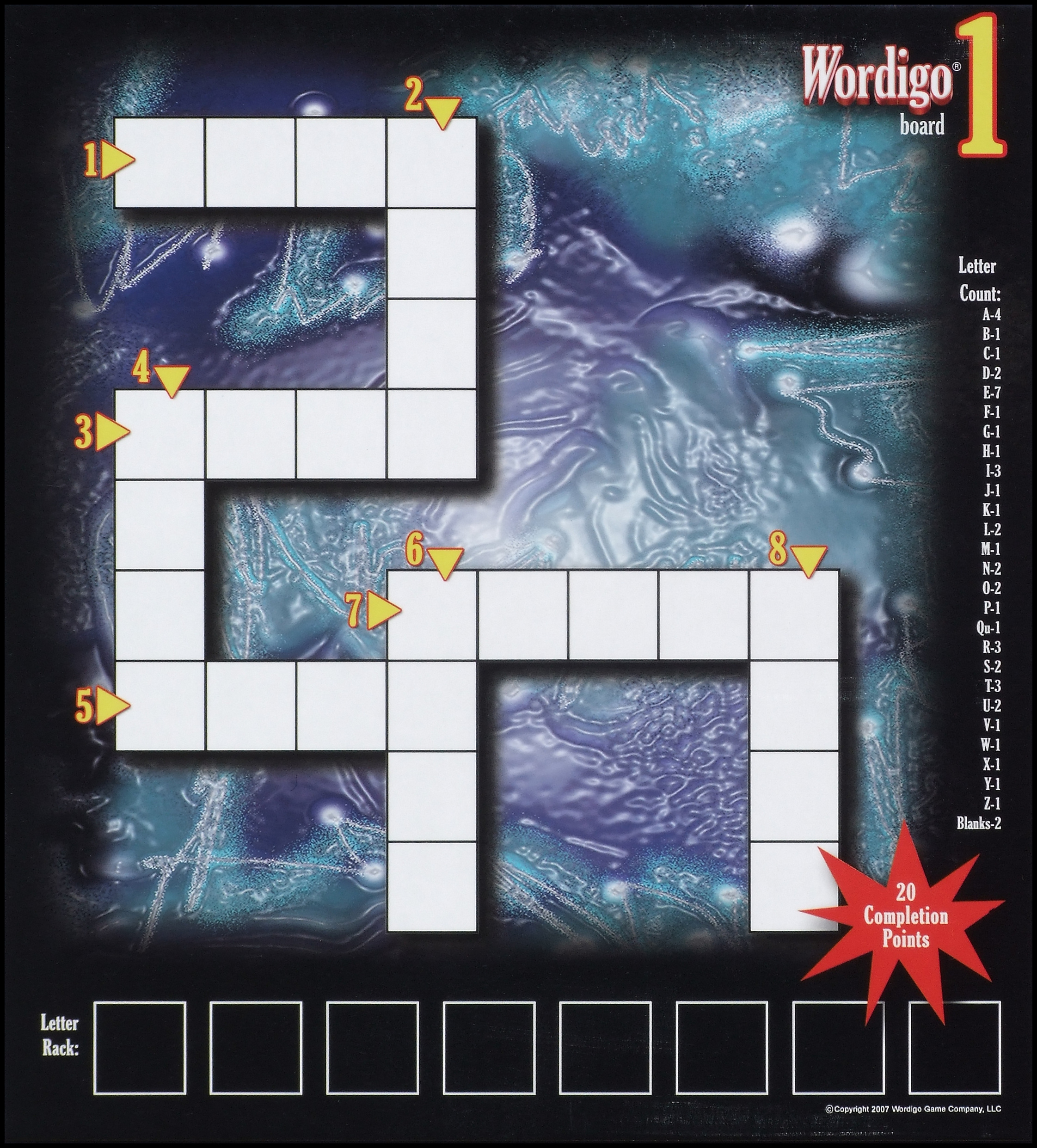 Wordigo - Game Board 1